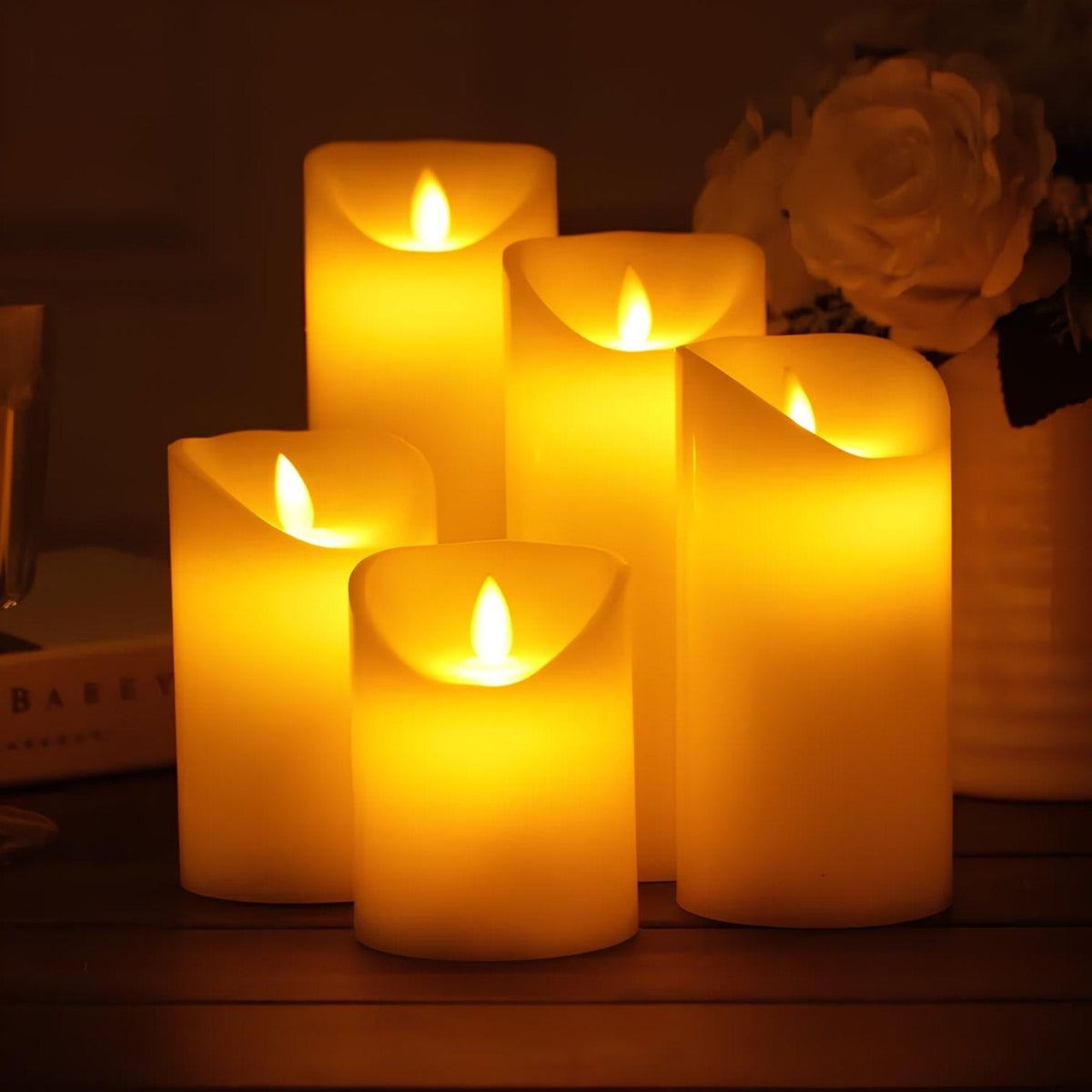 Flameless Block Candles