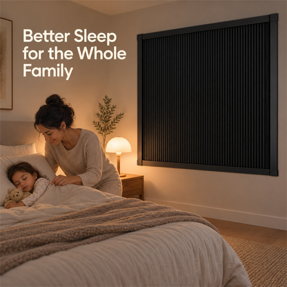 Airayvis Total Blackout Blinds Custom Fit & No Drill