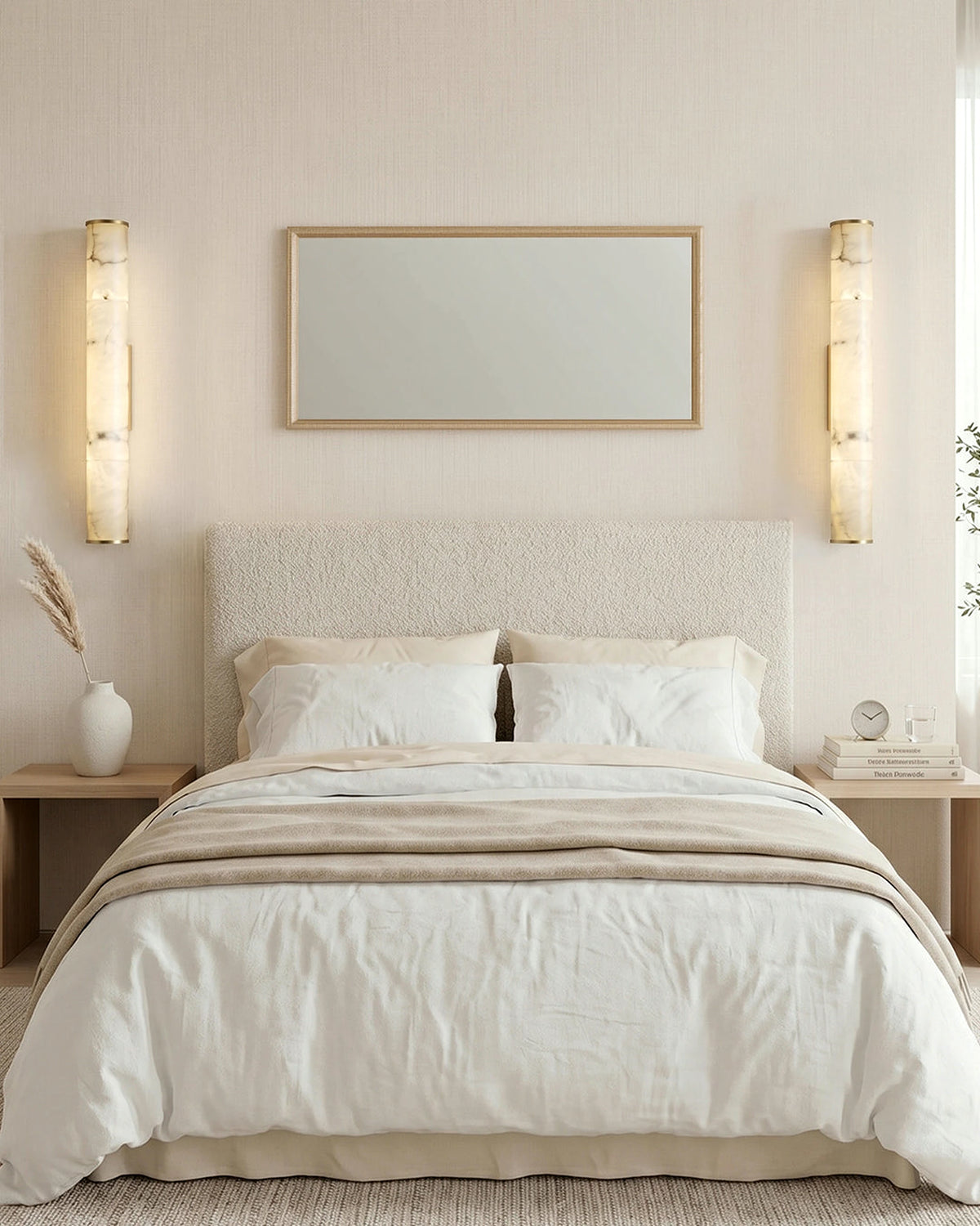 Modern LED wall light in a living space