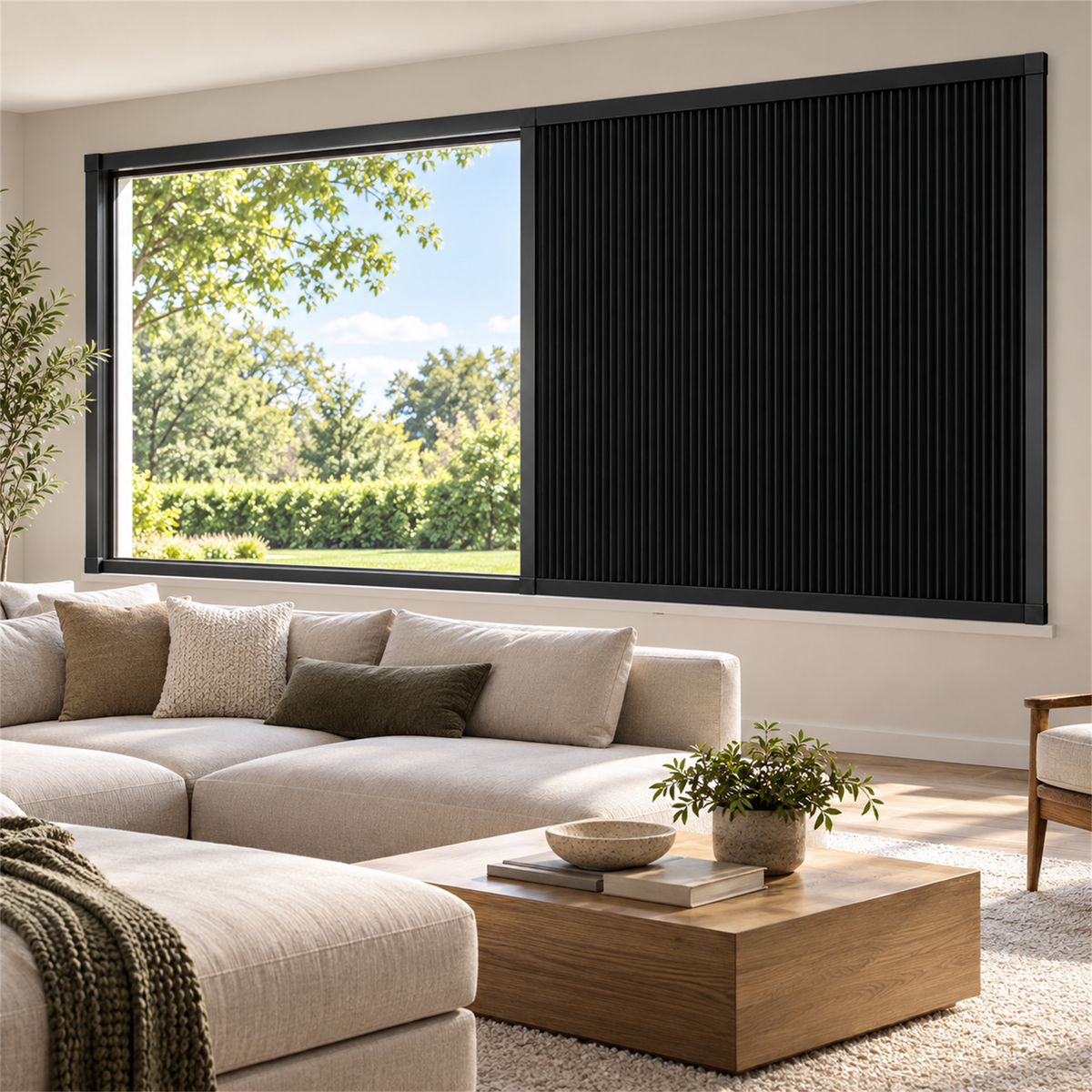 Airayvis Total Blackout Blinds Custom Fit & No Drill