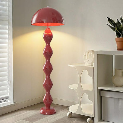 Cream Style Mushroom Floor Lamp Sculptural 3-Color LED Floor Light