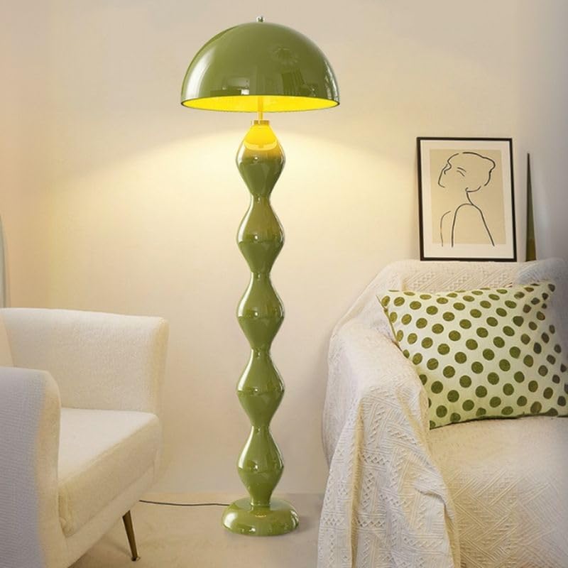 Cream Style Mushroom Floor Lamp Sculptural 3-Color LED Floor Light