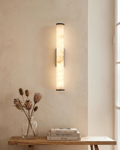 Contemporary wall sconce with soft diffused light
