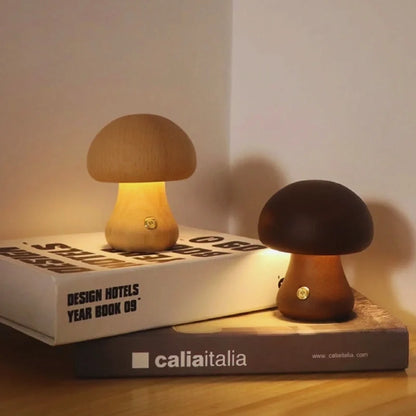 Lumishroom™ Wooden Table Lamp