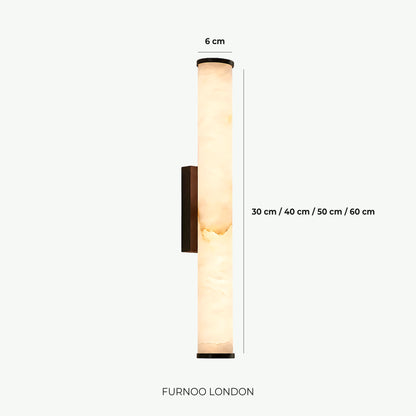 Black circular LED wall sconce finish
