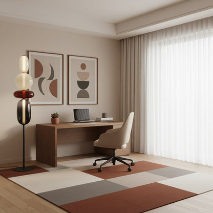 Modern Candy Stacked Glass Floor Lamp