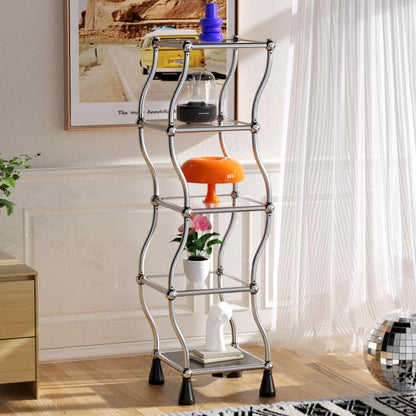 Vintage Dancing Shelf - Antique Rotating Display Shelf for Home Decor | Retro Moving Bookshelf