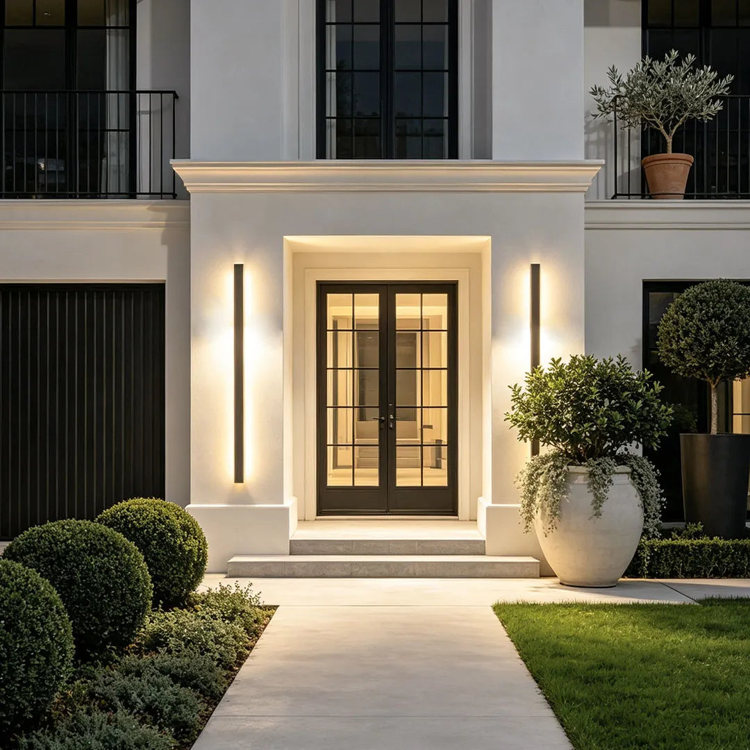 Outdoor Strip Wall Light Black Linear LED Integrated Light - product image 15