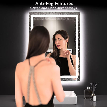 Anti-Fog LED Touch Smart Bathroom Mirror