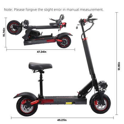 S10 Max Electric Off Road Scooter with Seat For Adults Motorised Scooter