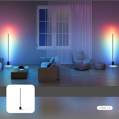 Smart RGBIC Floor Lamp with App & Voice Control for Living Room