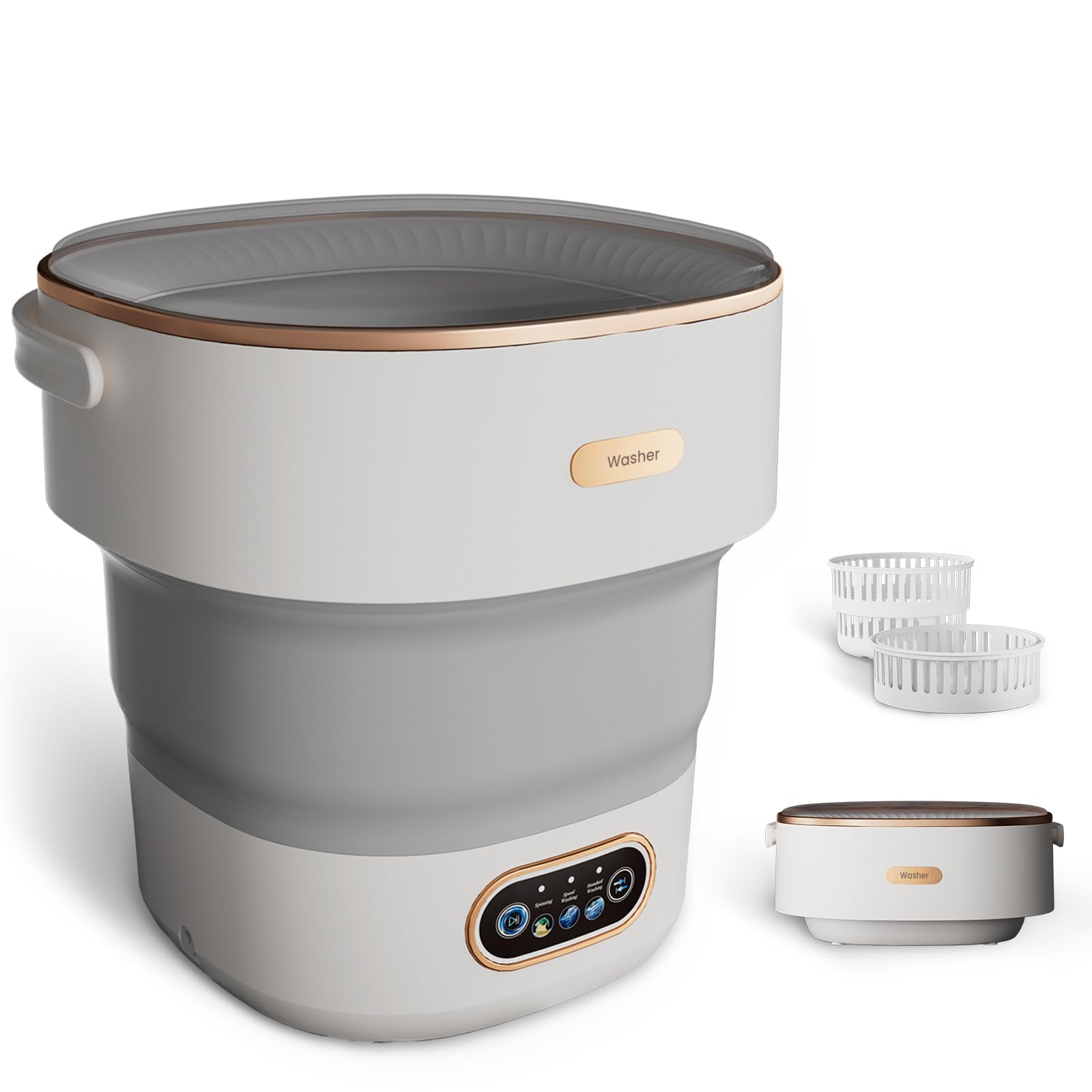 Compact Portable Washing Machine 13L – Foldable Washer for Small Apartments & Travel