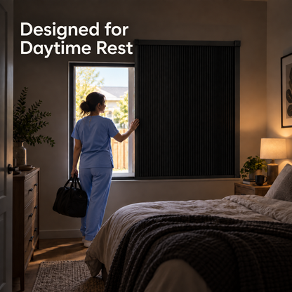 Airayvis Total Blackout Blinds Custom Fit & No Drill