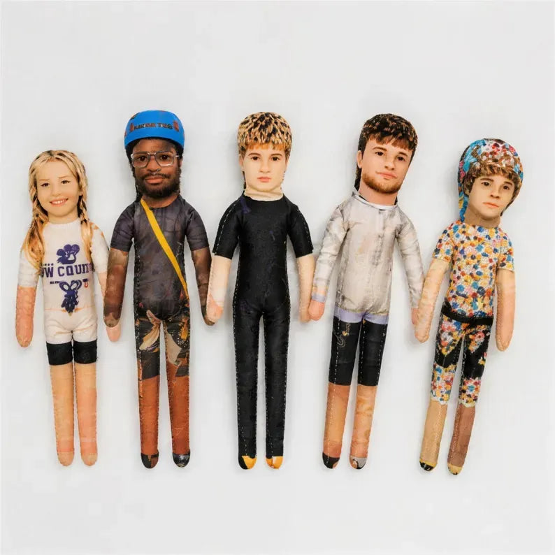 Personalized Mini Me Doll with Poseable Body, Custom Photo Doll Gift