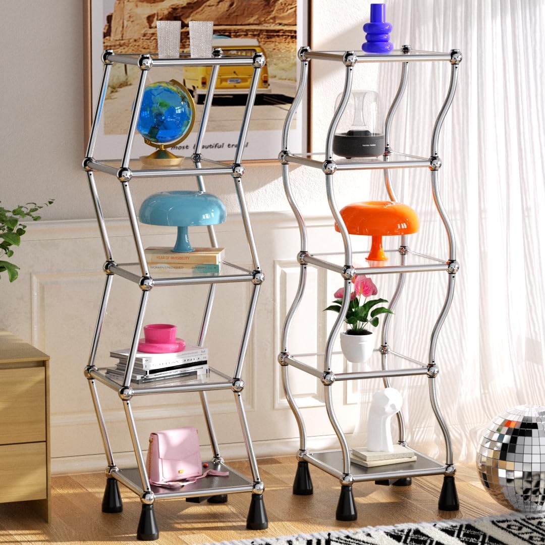 Vintage Dancing Shelf - Antique Rotating Display Shelf for Home Decor | Retro Moving Bookshelf