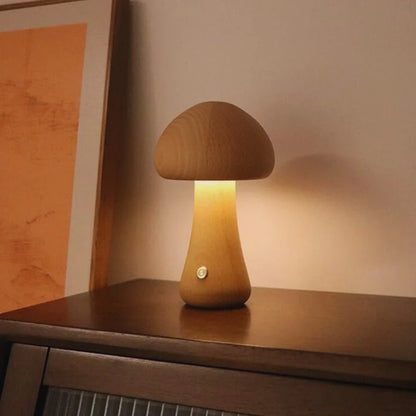 Lumishroom™ Wooden Table Lamp