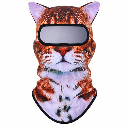 Funny Animal Print Face Covering Lightweight Outdoor Mask for Cycling Hiking and Sports