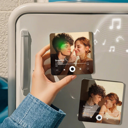Custom Music Fridge Magnet Personalised Photo Fridge Magnet Can Play Songs Gifts for Her