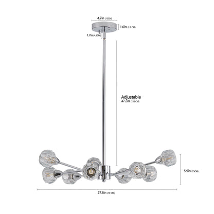 Modern Luxury Radiant Molecular Chandelier