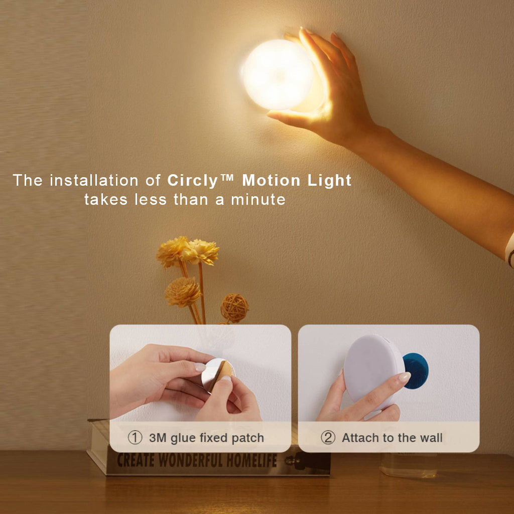 Motion sensor night light for stairs and dark hallways