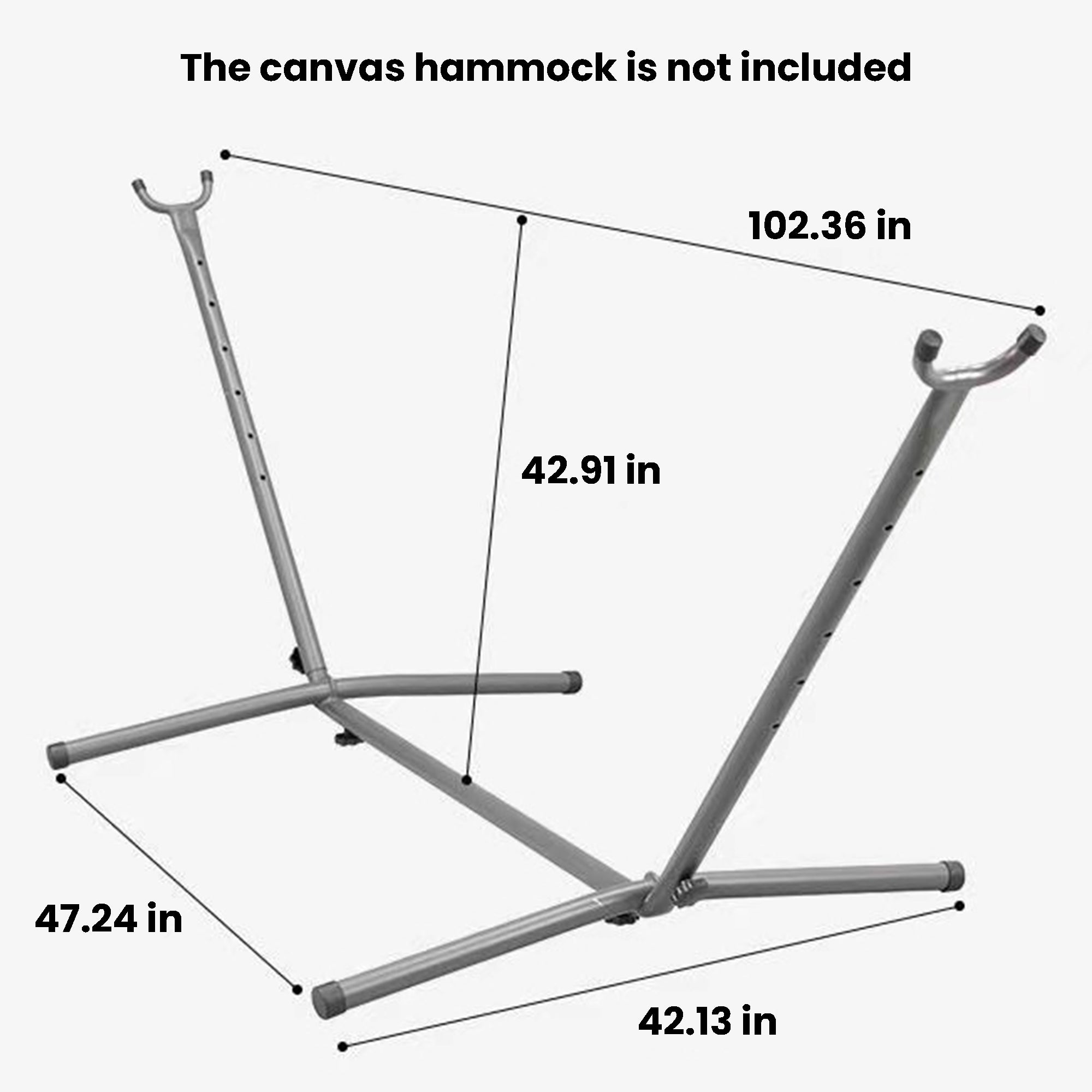 Brazilian-Style Canvas Hammock with/without Metal Stand & Storage Bag