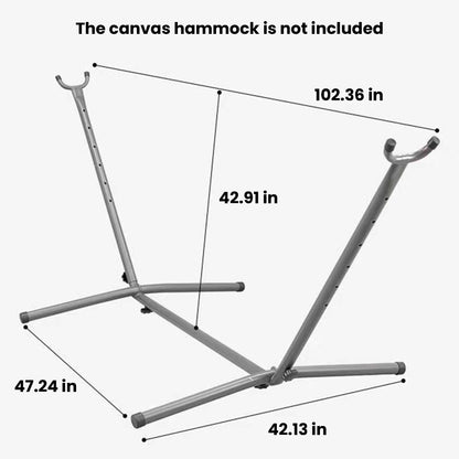Brazilian-Style Canvas Hammock with/without Metal Stand & Storage Bag
