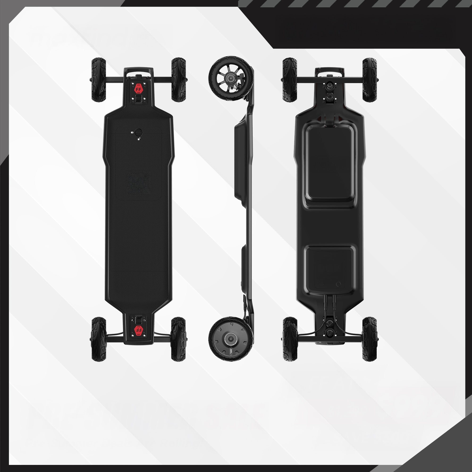M9 Pro Black All Terrain Electric Skateboard for Adults