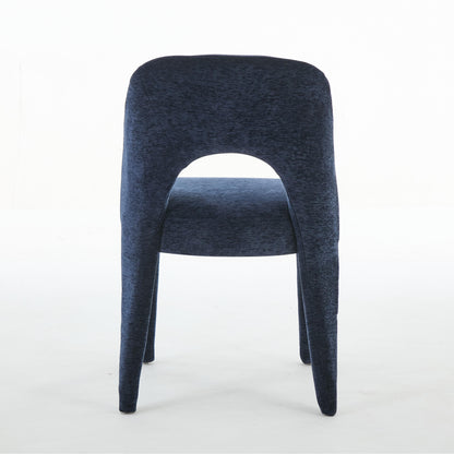 Set of 2 Dining Chairs Features a Hollowed-Out backrest Design for Restaurant Kitchens