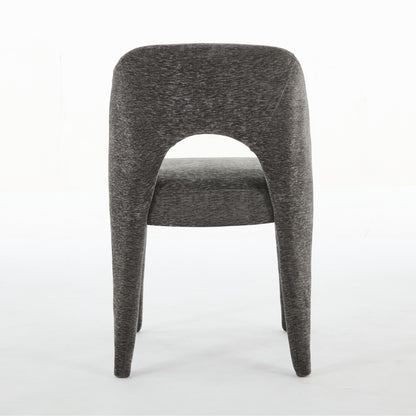 Set of 2 Dining Chairs Features a Hollowed-Out backrest Design for Restaurant Kitchens