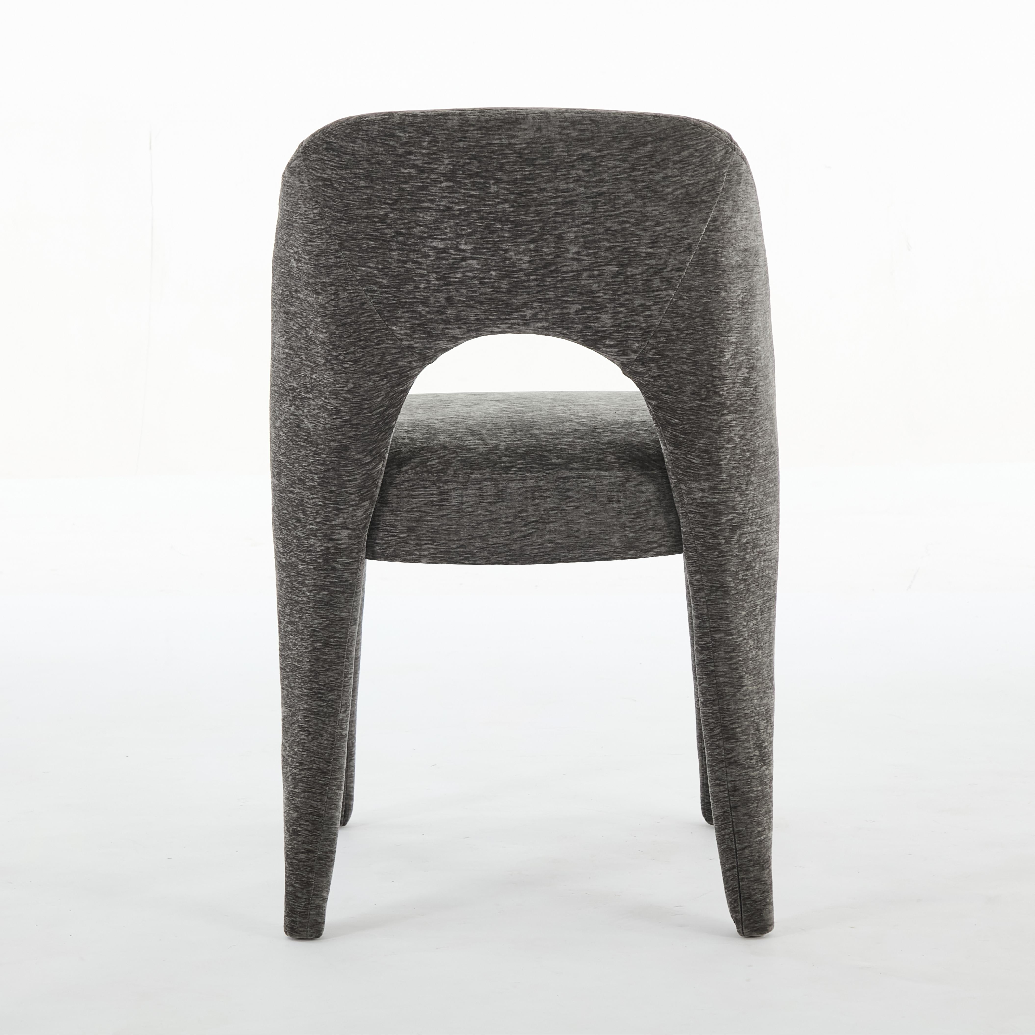 Set of 2 Dining Chairs Features a Hollowed-Out backrest Design for Restaurant Kitchens
