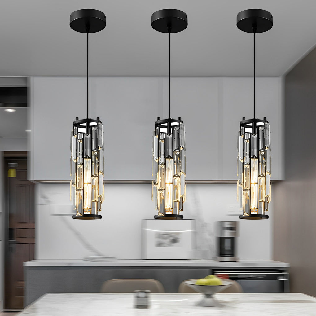 Creative Iron Crystal Glass Industrial Style Chandelier Pendant Lights - Dazuma