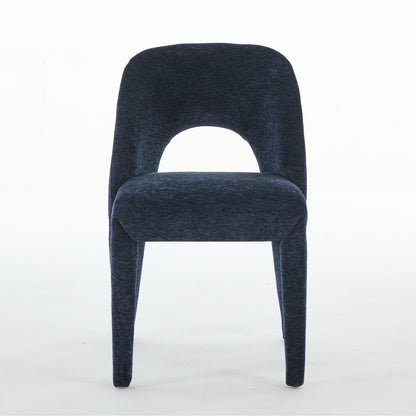 Set of 2 Dining Chairs Features a Hollowed-Out backrest Design for Restaurant Kitchens