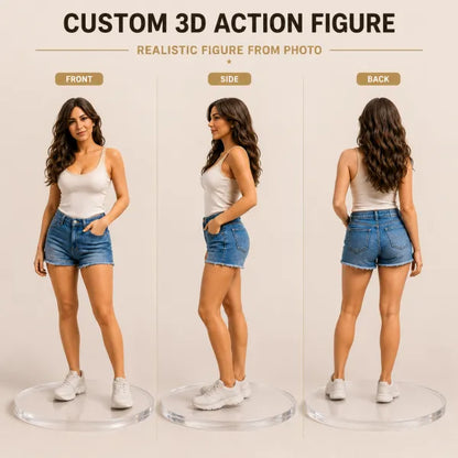 Custom Realistic 3D Figurine from Photo with Display Box Personalized Full Body Figure
