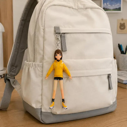 Personalized Mini Me Doll with Poseable Body, Custom Photo Doll Gift