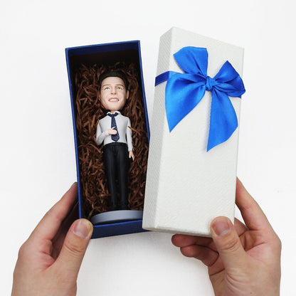 Christmas Gift Lovers Suit Custom Bobblehead with Engraved Text