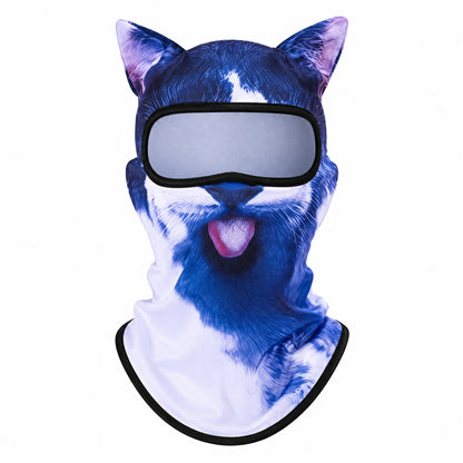 Funny Animal Print Face Covering Lightweight Outdoor Mask for Cycling Hiking and Sports