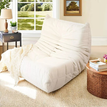 Comfy Armless Bean Bag Floor Sofa – Soft Lounge Chair for Teens & Adults