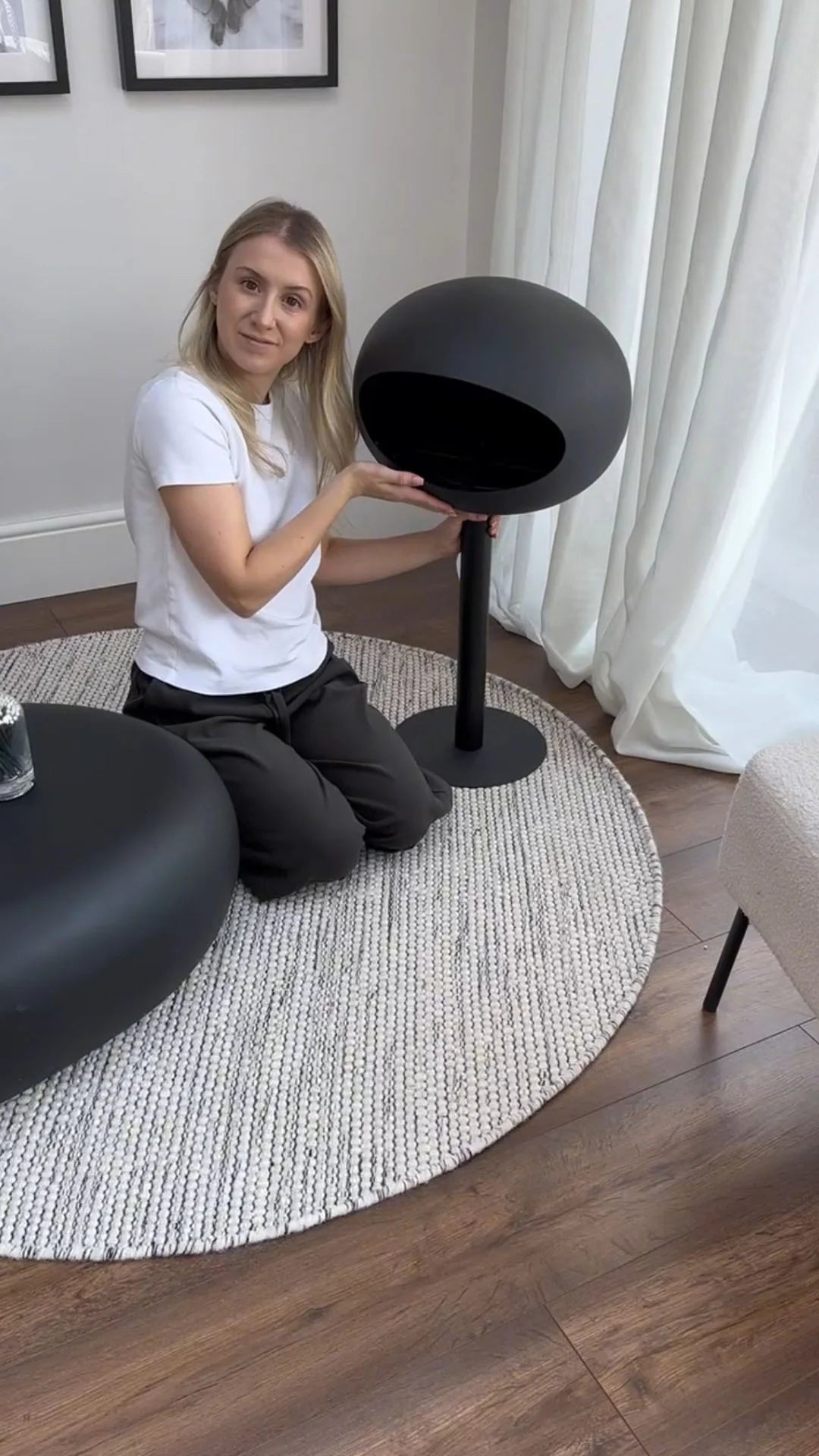 Minimalist Bio-Ethanol Fireplace for Smoke-Free Luxury Living in a customer room