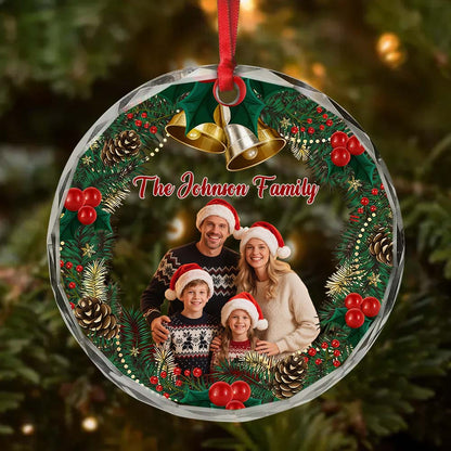 Personalized Family Photo Christmas Ornament Custom Family Keepsake Gift