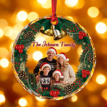 Personalized Family Photo Christmas Ornament Custom Family Keepsake Gift