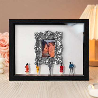 With Spot Lights : Museum of Us Black Frame Personalized Couples Gift for Her Cute Miniature Museum Gifts