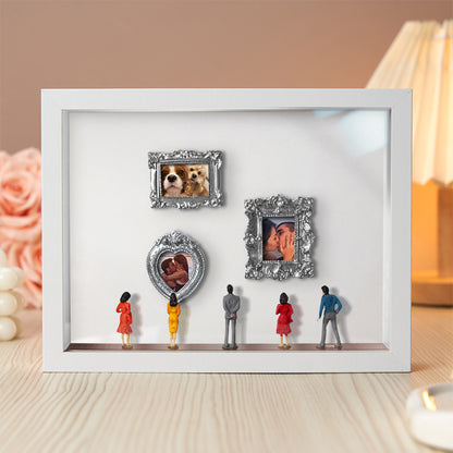 With Spot Lights : Museum of Us White Frame Personalized Couples Gift for Her Cute Miniature Museum Gifts