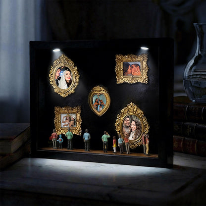 With Spot Lights : Museum of Us Black Frame Personalized Couples Gift for Her Cute Miniature Museum Gifts