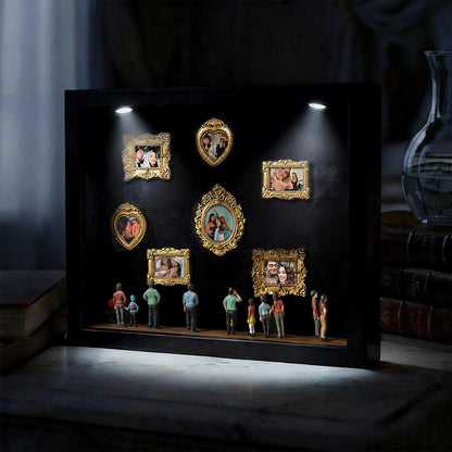 With Spot Lights : Museum of Us Black Frame Personalized Couples Gift for Her Cute Miniature Museum Gifts