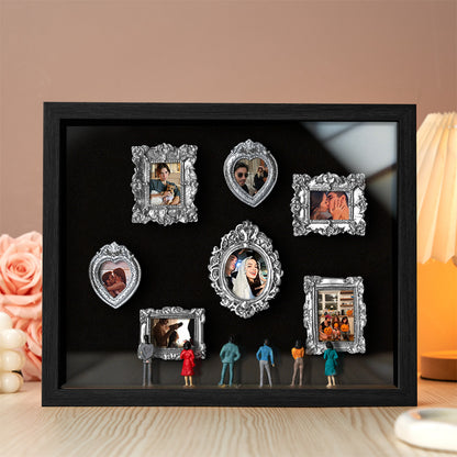 With Spot Lights : Museum of Us Black Frame Personalized Couples Gift for Her Cute Miniature Museum Gifts