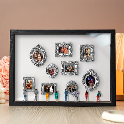 With Spot Lights : Museum of Us Black Frame Personalized Couples Gift for Her Cute Miniature Museum Gifts