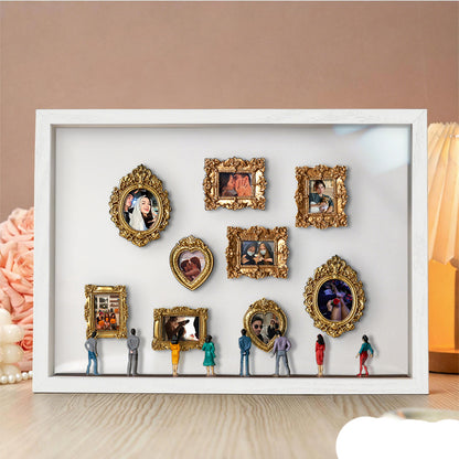With Spot Lights : Museum of Us White Frame Personalized Couples Gift for Her Cute Miniature Museum Gifts