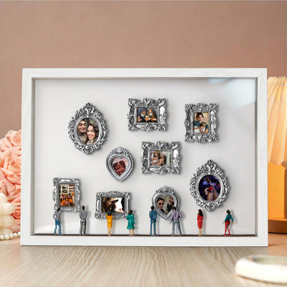 With Spot Lights : Museum of Us White Frame Personalized Couples Gift for Her Cute Miniature Museum Gifts