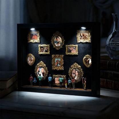 With Spot Lights : Museum of Us Black Frame Personalized Couples Gift for Her Cute Miniature Museum Gifts