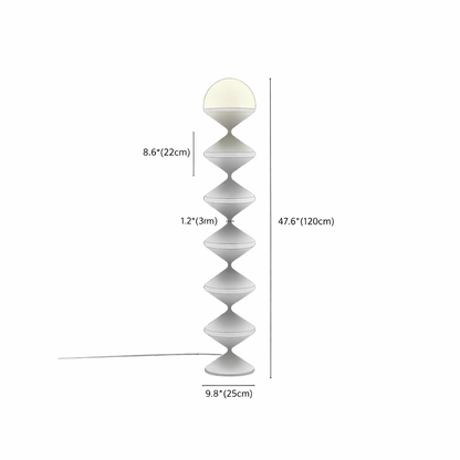 Twirl Floor Lamp Modern LED Spiral Floor Lamp for Living Room